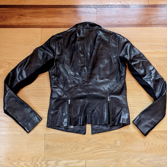 VEDA leather moto jacket - Picture 6 of 7